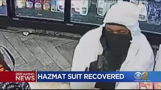 NYPD reportedly finds hazmat suit worn by bodega robberies suspect