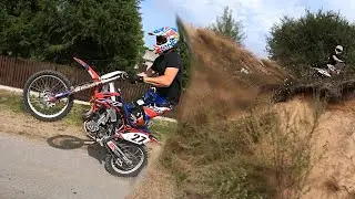 Zwykła Honda Crf 450 z NIE zwykłym jeźdźcem...