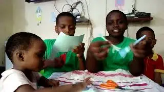 Genius inventor kids... making of paper mop, Parker and broom🧹