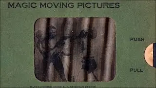 Original Kinegram Scanimation Opitical Illusion Postcard circa 1906