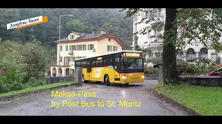 Postbus over the Maloja Pass to St. Moritz