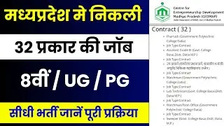 M.P Job Recruitment 🎉 || New Job Vacancy || CEDMAP Job Vacancy || मध्यप्रदेश बंपर भर्ती 🔥