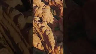 Majestic Orange Rock Formations in the Desert