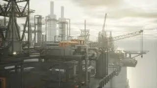Unreal Engine 5: Architectural Visualization : sun of oil plant