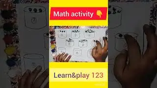 math activity with finger colour#learn #play
