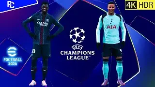 eFootball&trade; 2026 PC UHD 4K HDR 144 кадра в секунду ПСЖ против Тоттенхэма | Phil Gaming OP