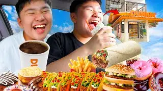 Вот каково это — заказывать еду из машины впереди🤣 🚗🍟 | Близнецы Кеннет и Кензо