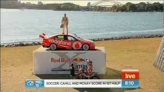 Craig Lowndes & Red Bull X Fighter on Sunrise 7 September 2012