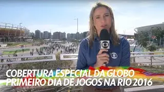Cobertura especial da Globo na Rio 2016 | Dificuldade na entrada do Parque Olímpico (06/08/2016)