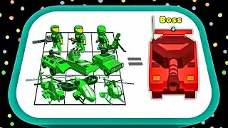 Tanks Army Attack On Boss | Merge Army Tank Evolution Challenge WW2 Battle War Gameplay