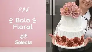 Bolo Floral de Dois Andares