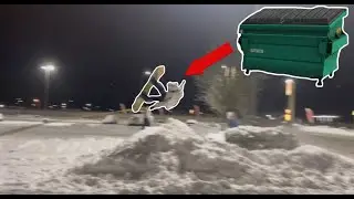 Redneck Snowboarding Around Town!