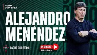Alejandro Men&eacute;ndez, entrenador del Racing Club Ferrol, en la previa del #RacingFerrolRealZaragoza