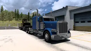 Extreme Backhoe Delivery with Peterbilt! | ATS Realistic Trucking
