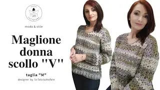 TUTORIAL: Maglione donna scollo a 