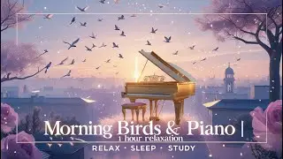 Morning Birds & Soft Piano | 1 Hour Relaxing Music for Peace & Focus With AI Generated Images
