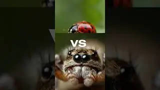 Spider Vs DragonFly (Mentis, wasp, ladybug, spider, dragonfly, fly)