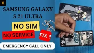 Samsung Galaxy S21 Ultra Fix: SIM-карта не обнаружена || Нет сети || Экстренный вызов || Нет сети