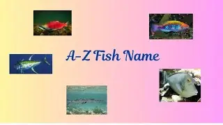 A to Z Fish name | A for Angel 🐠 | #atozlearning #alphabet