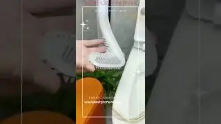 Silicone Toilet Brushes for Bathroom with Holder - Wall Mounted Without Drilling | amazon