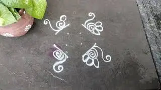 रंगोली बनाने का सबेसे आसान तरीका जान लिजिये 🌷| Best rangoli making Hack #youtube #shortfeed 