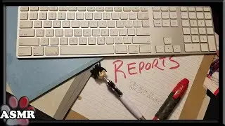 ASMR Office Working, Not Working, Sorting, Typing, Last Minute Holiday Tasks