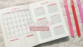 june 2020 bujo setup &hearts;