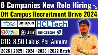 6 Latest Off Campus Mass Hiring | 2022-2026 Batch | Internship | FTE Jobs | Direct Test or Interview