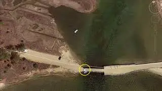 Chappaquiddick island- Ted Kennedy incident from Google Earth.