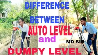 DIFFERENCE BETWEEN DUMPY LEVEL AND AUTO LEVEL #mdsir #panduaiti #levelling #autolevel 
