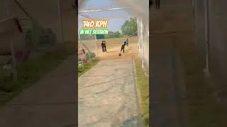 140 kph In Net Session | Fast Bowling Practice | #cricket #babarazamcricket #crickshorts #cricketing
