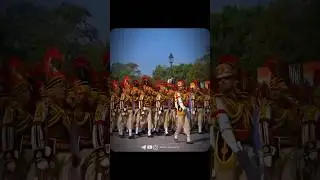 Delhi Police Contingent on Republic day |Best  marching contingent in CAPF #delhipolice #shortsfeed
