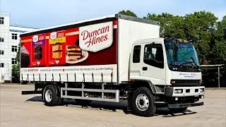 ISUZU cargo van truck, 10 Ton capacity