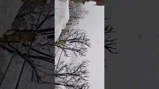 Alhamdulillah it's the first snow here in the valley Neel since last more than 3 months