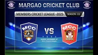 🔴Live | STELLIONS VS DnM AVENGERS | MCC Members T20 Cricket League 2025 Season 11 - Match 11