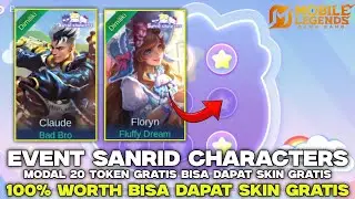 EVENT SANRID CHARACTERS!! CARA MENDAPATKAN 20 TOKEN GRATIS || MOBILE LEGENDS 2025