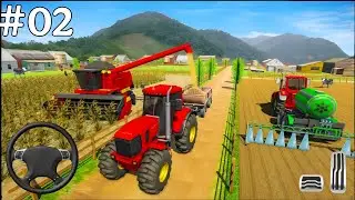 Realistic Tractor Farming Simulator 🚜 | Satisfying Farm Gameplay #2