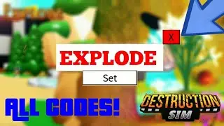 ALL *INSANE* CODES IN ROBLOX DESTRUCTION SIMULATOR!