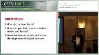 "How to Teach Humans (with Machines)" Prof. Rob Koper (CSEDU 2015)