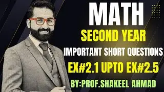 Part 2 Math Important Short questions Exercise#2.1 to Exercise#2.5