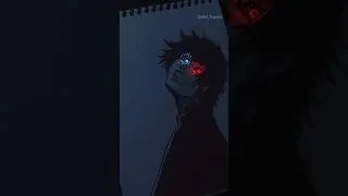 Drawing Ken Kaneki | Tokyo Ghoul | Glowart | #art #shorts #anime