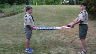 How to Fold the American Flag with the Cub Scouts