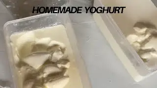 Easy step homemade yoghurt with just 2 ingredients #yoghurt #homemadeyoghurt #vlog #food