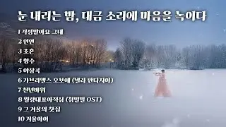 [Playlist] 눈 내리는 밤, 대금 소리에 마음을 녹이다🌙