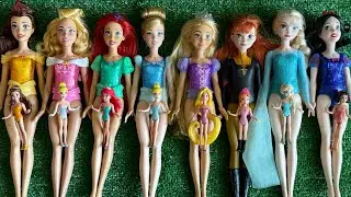 Mattel Disney Princesses Dress up Ariel, Rapunzel, Belle, Tiana, Sindirella, Mulan DIY 