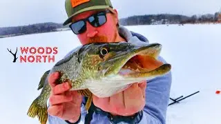 ICE FISHING 2025 | First Ice Pike Fishing in Vermont!