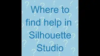 Where to find help and tutorials in the Silhouette Studio software.