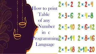 How to display Table in C