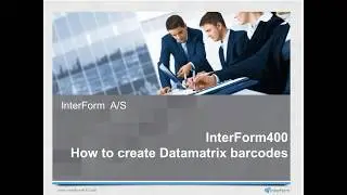 InterForm400: How to create Datamatrix barcodes