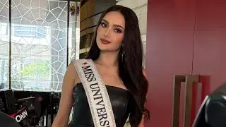 Ahtisa Manalo STUNS IN A BLACK LEATHER DRESS | Miss Universe 2025 | PHILIPPINES